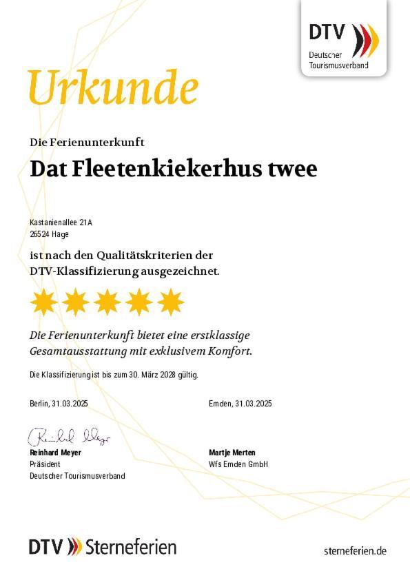 Dat Fleetenkiekerhus 2 Hage Exterior photo